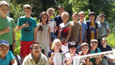 Gruppenfoto der HerdianerInnen bei FüMO Siegerehrung